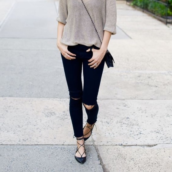 Brian Atwood B-Sanaa black suede flats - Picture 2 of 4